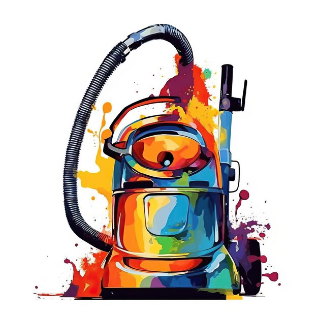 L'aspirateur est un style d'art expressionniste abstrait.