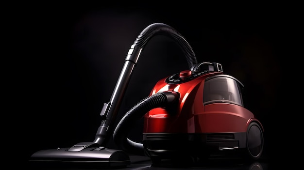 Photo un aspirateur rouge