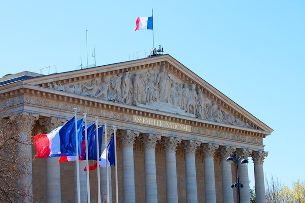 Photo l'assemblée nationale française palais bourbon paris france