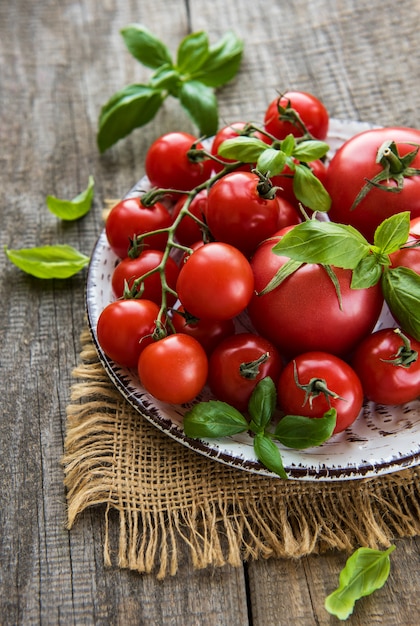 Assiette aux tomates