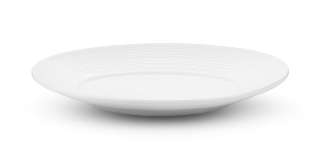 Assiette blanche sur blanc