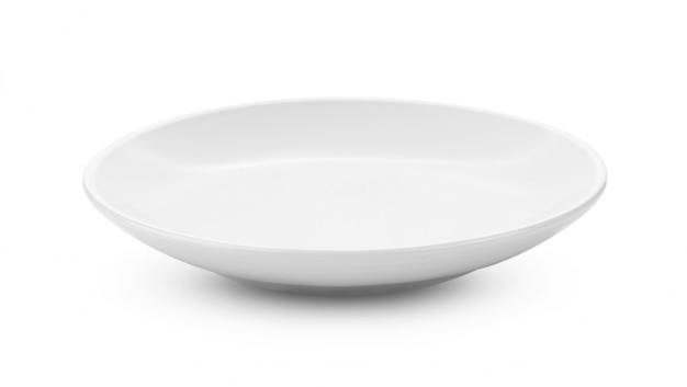 Assiette blanche sur blanc