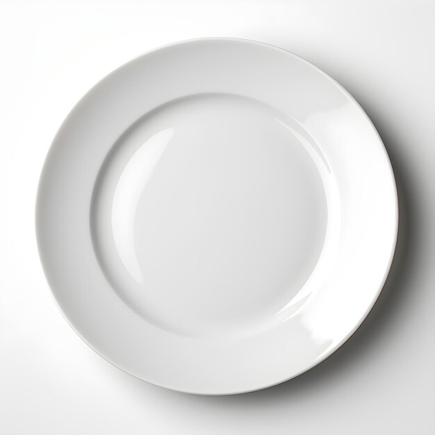 Photo une assiette blanche avec le mot dîner dessus
