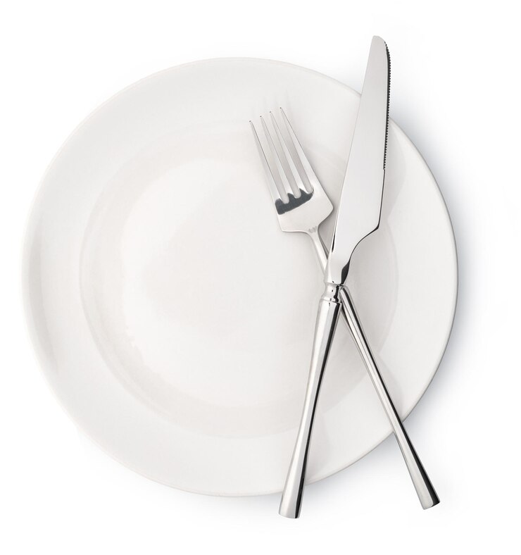 Photo assiette et couverts