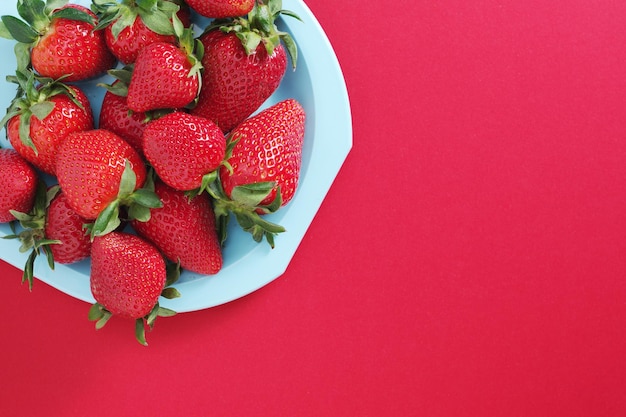 Assiette de fraises