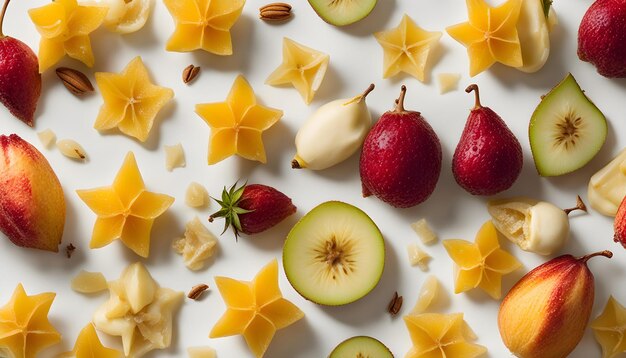 une assiette de fruits dont une avec le mot melon dessus