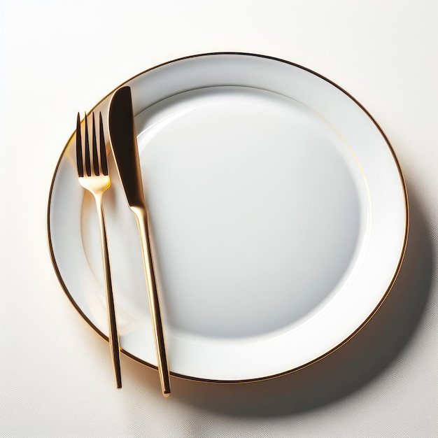 assiette isolée sur blanc