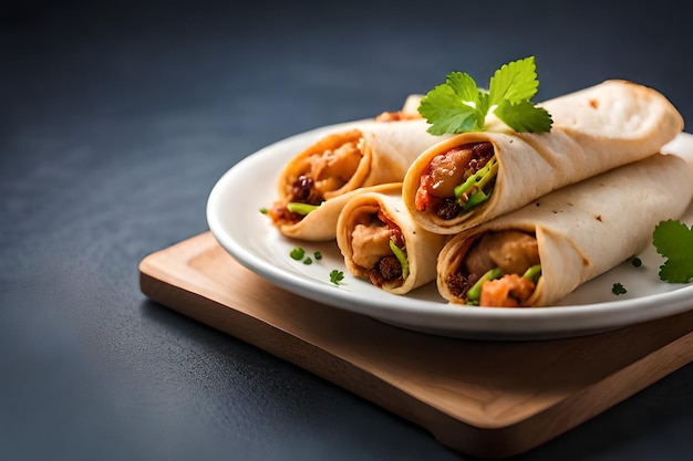 Une assiette de nourriture avec une assiette de poulet et de légumes