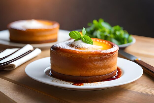 Photo une assiette de nourriture avec un couteau et une fourchette dessus