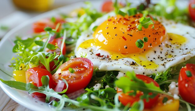 une assiette de nourriture saine et délicieuse pour représenter l'absence de régimes épouvantables