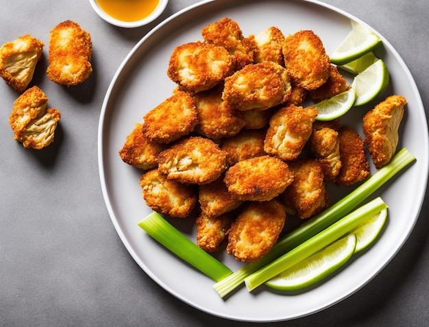 assiette de poulet désossé