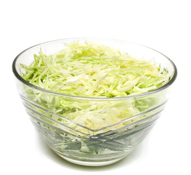 Assiette avec salade de chou