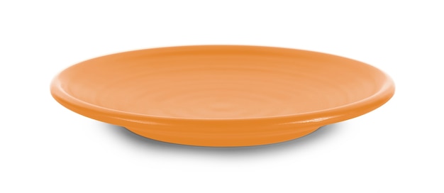 Assiette vide isolé sur fond blanc