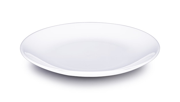 Photo assiette vide isolée