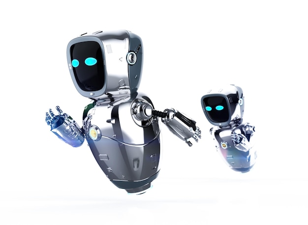 L'assistant de robot de rendu 3D avance