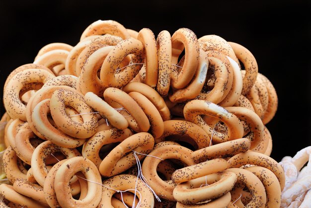 Assortiment de bagles mélangés