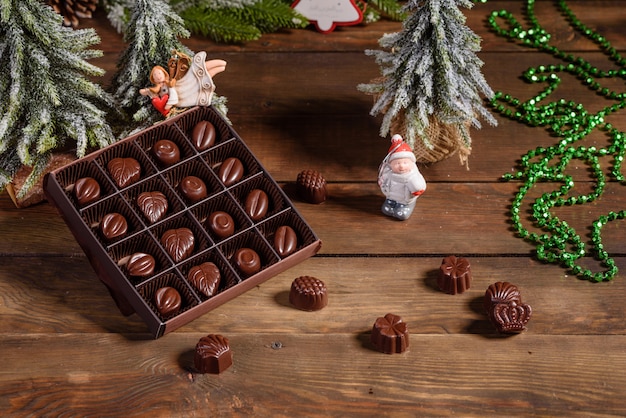 Assortiment de bonbons au chocolat