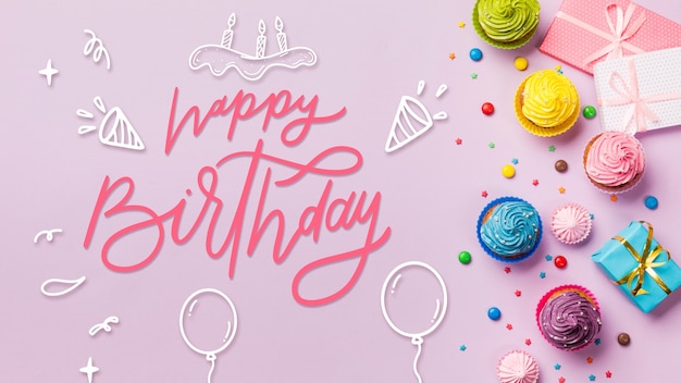 Un assortiment coloré pour la fête d'anniversaire