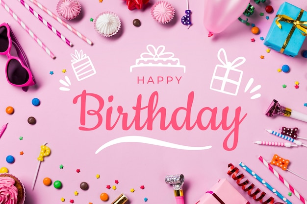 Un assortiment coloré pour la fête d'anniversaire