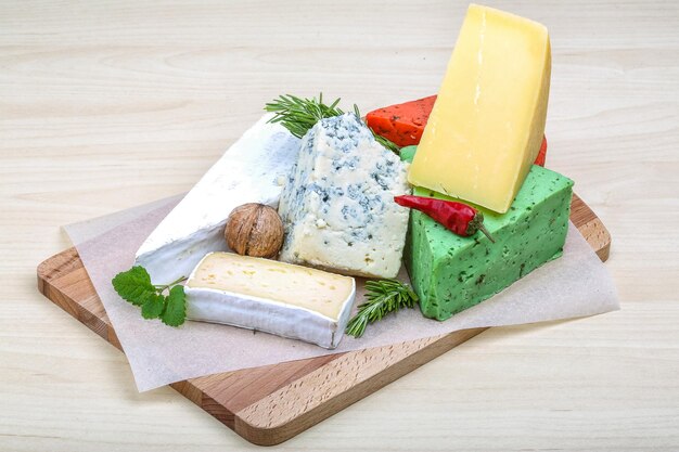 Photo assortiment de fromages