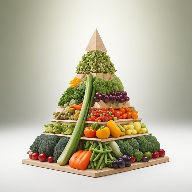 Photo assortiment de fruits et légumes frais