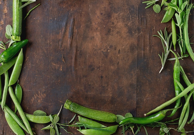 Assortiment de légumes verts