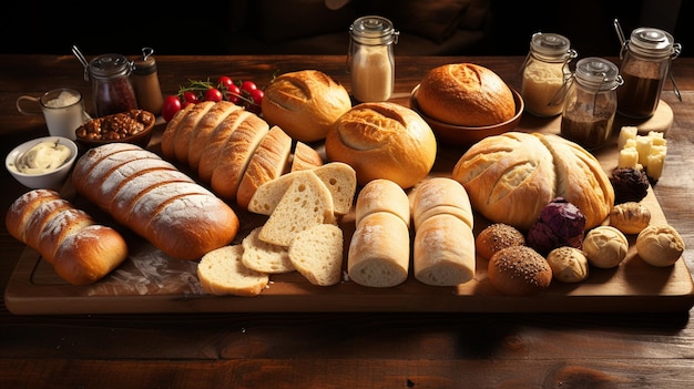 Assortiment de pain au four