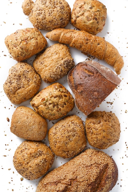 Assortiment de pains de divers produits de boulangerie