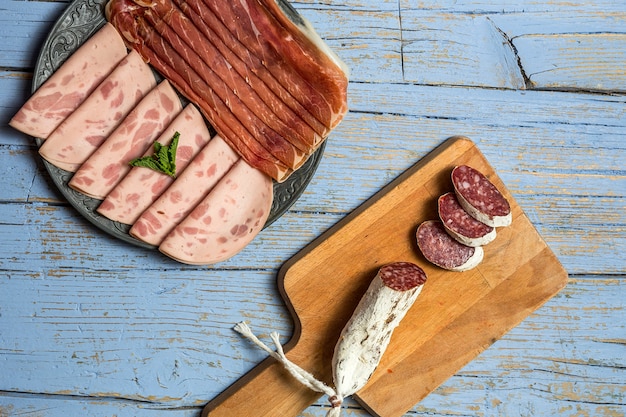 Assortiment de saucisses typiques d&#39;Espagne