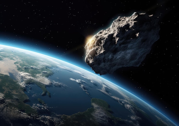 Un astéroïde passant près de la Terre vu depuis un observatoire spatial