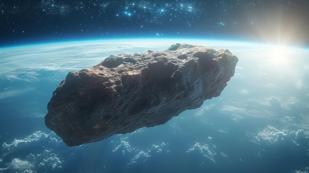 Un astéroïde qui passe devant la Terre, un rappel de la nature dynamique de notre univers.