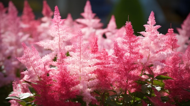 Astilbe fleurs image de haute qualité dans le jardin