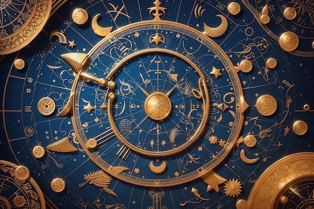 Astrologie horoscope modèle texture fond conception graphique