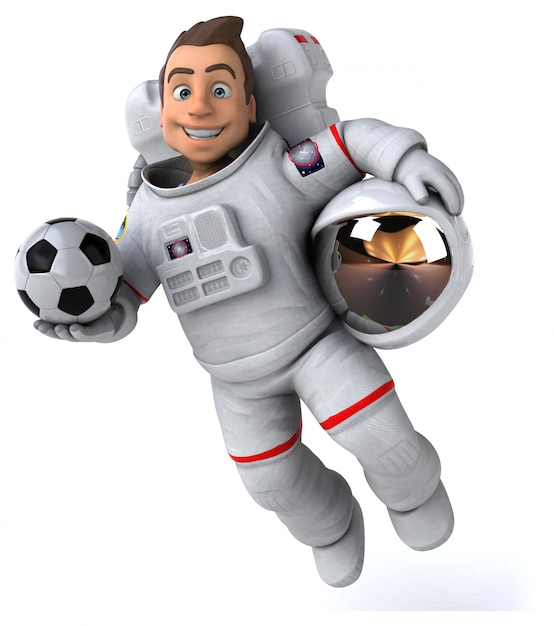 Astronaute amusant - Illustration 3D