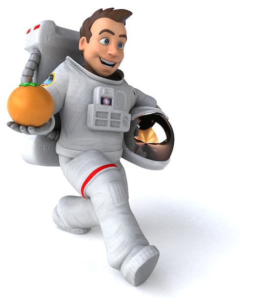 Astronaute amusant - Illustration 3D