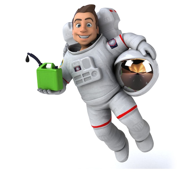 Astronaute amusant - Illustration 3D