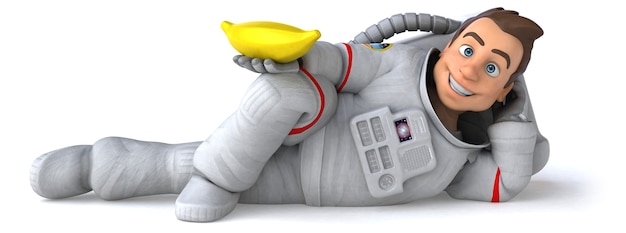 Astronaute amusant - Illustration 3D