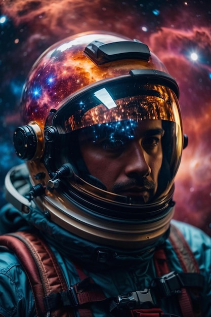 astronaute dans une combinaison spatiale avec les mots « espace » au dos.
