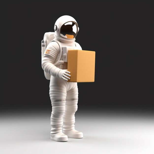 Astronaute de dessin animé 3D