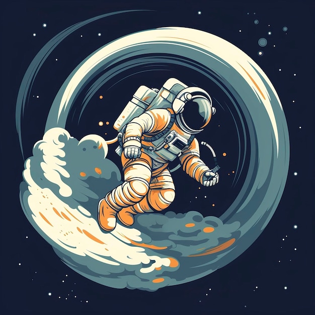 Un astronaute flottant dans l'espace