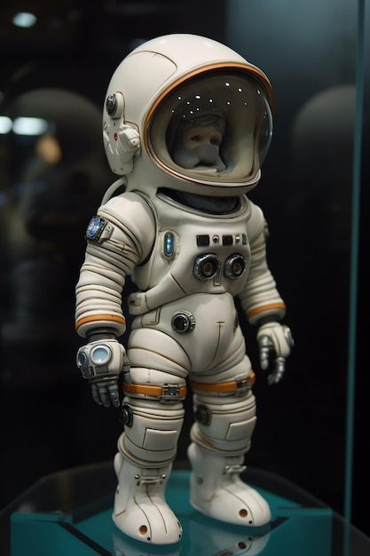 Un astronaute jouet avec un casque