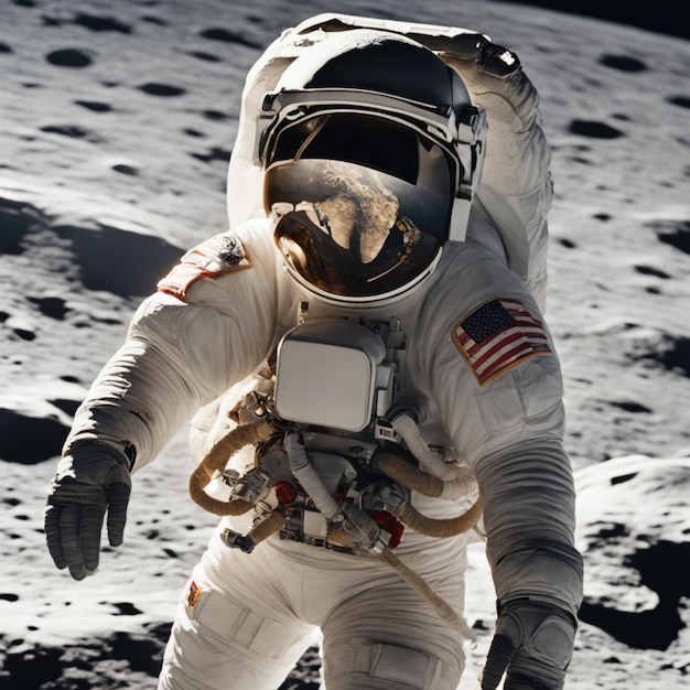 Astronaute sur la lune