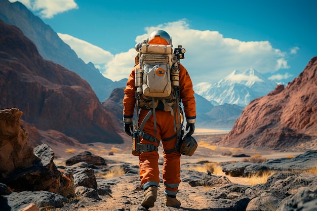 Astronaute en mars