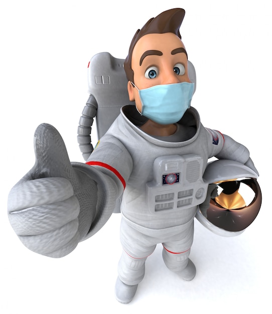 Astronaute avec un masque