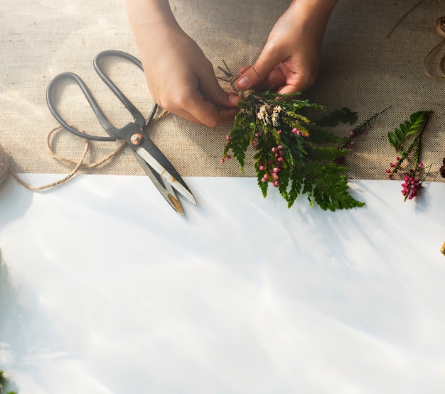 Atelier artisanal de fleurs