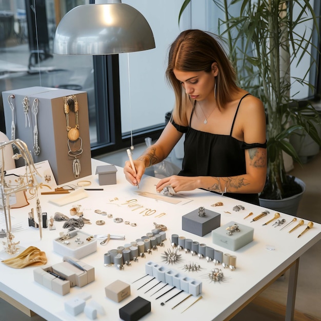 Atelier de création de bijoux modernes