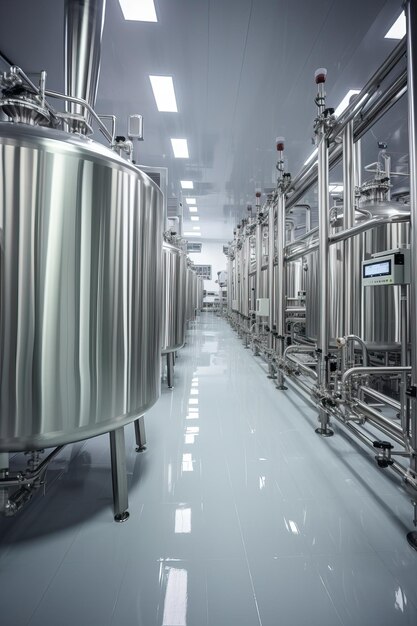 Atelier de production de bière réservoirs en acier inoxydable pour la brasserie