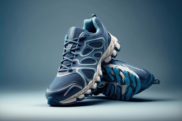 Athlète de chaussures de sport exécutant le concept de remise en forme Illustration de l'IA générative