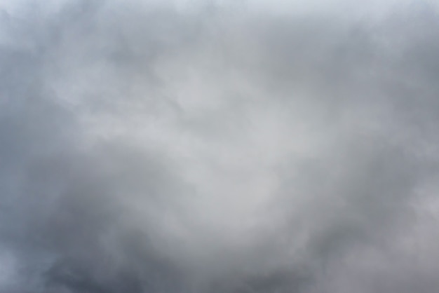 Atmosphère de ciel couvert de crépuscule avant de pleuvoir. Fond de temps naturel Moody. Ciel nuageux et sombre d'orage dramatique.