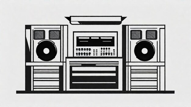 L'atmosphère énergique du booth de DJ